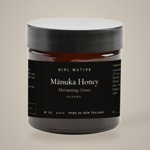 Girl Native Mānuka Honey Moisturising Cream, 60 ml jar