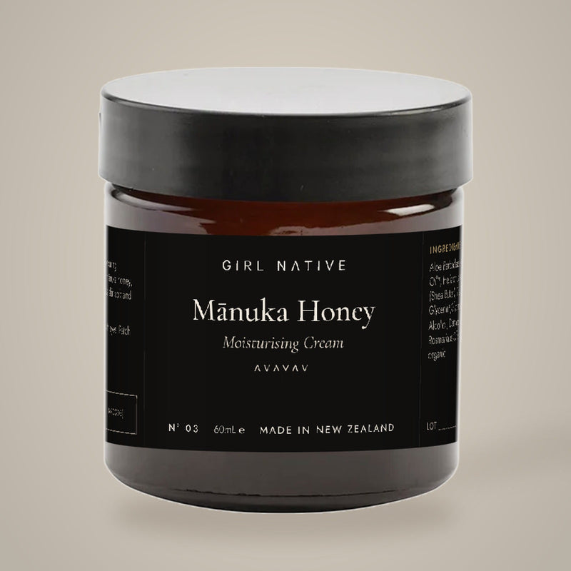 Girl Native Mānuka Honey Moisturising Cream, 60 ml jar